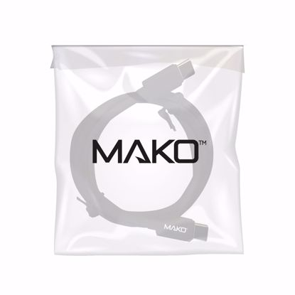 Picture of Mako Mako USB-C to USB-C 100W USB 2.0 1M Cable in Black in Bulk