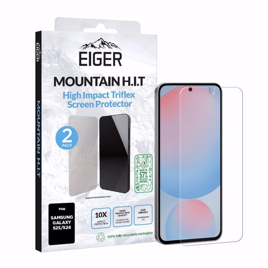 Picture of Eiger Eiger Mountain H.I.T Screen Protector 2 Pack for Samsung S25/ S24